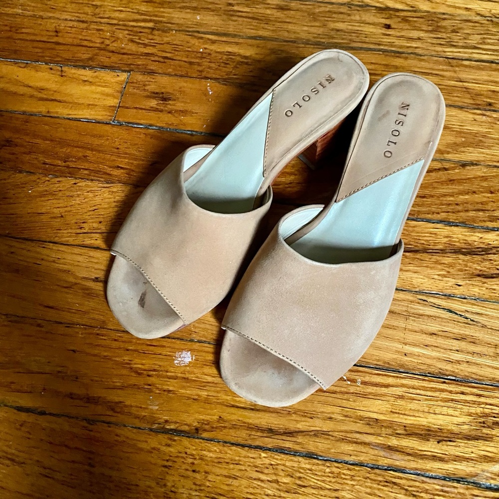 Nisolo Elizabeth Slide Heel Sandal size 6